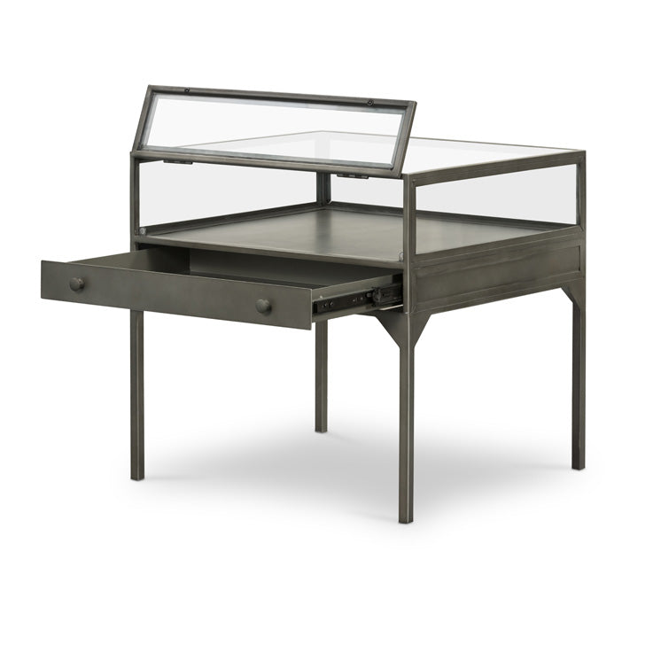 SHADOW BOX END TABLE
