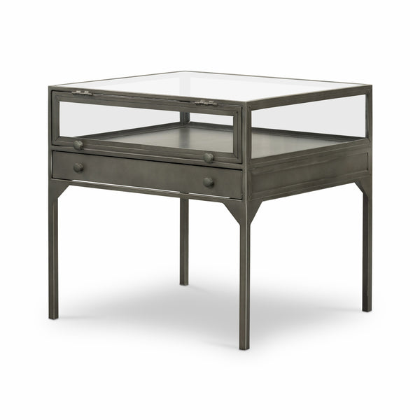 SHADOW BOX END TABLE